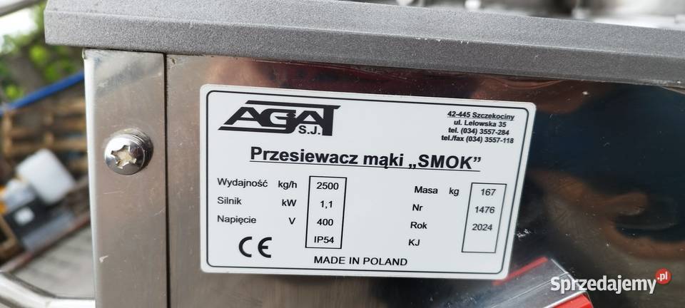 Przesiewacz mąki Smok 2024 polska produkcja Ogorzelczyn sprzedam