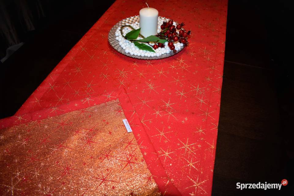 Bieżnik Świąteczny dwustronny plamoodporny 50 x podlaskie Stare Kupiski