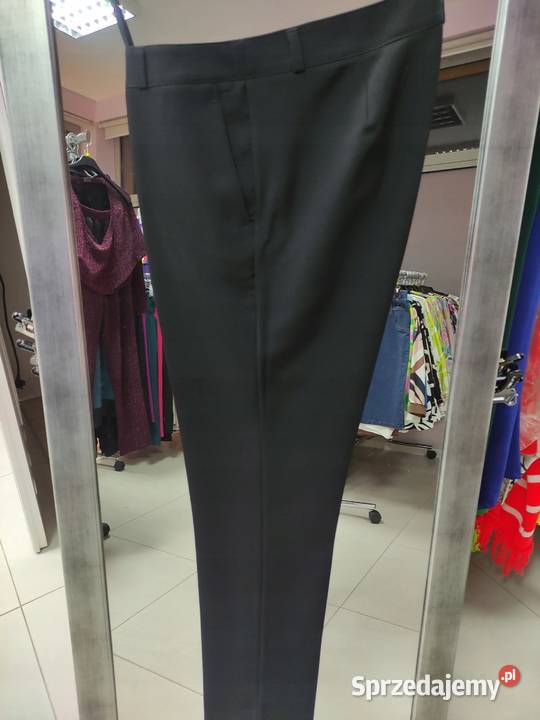 Spodnie damskie eleganckie długie proste kant sprzedam
