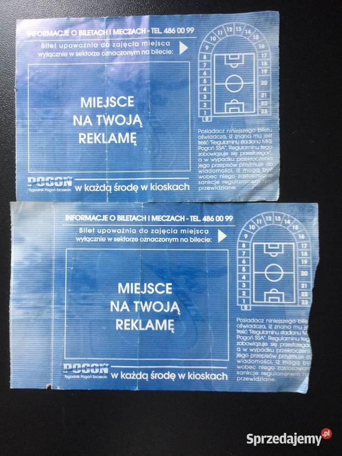 216 Bilety Na Mecze Drużyny Pogoń Szczecin 2005 Antykwariat