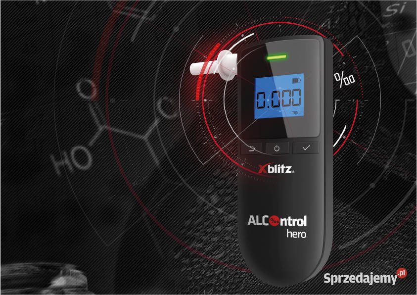 Profesjonalny Alkomat XBLITZ Alcontrol HERO 5 Białystok