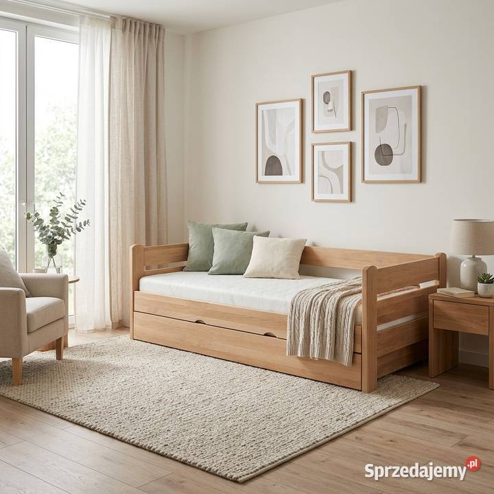 Łóżko bukowe DREAM GABI MEBLE podnoszone małopolskie