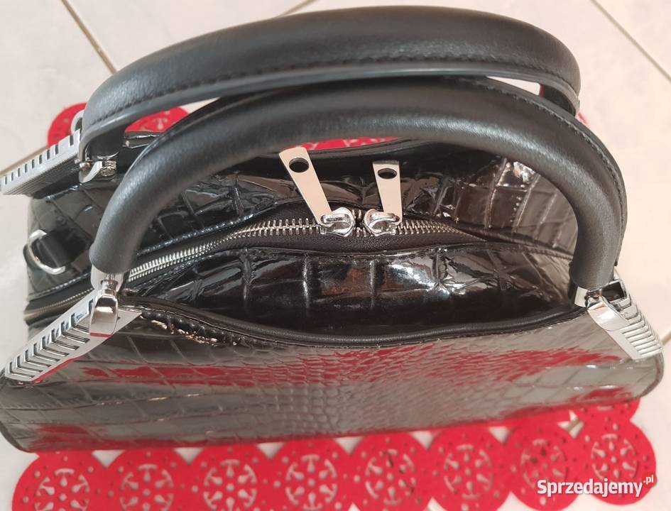 torebka torba shopper shoper lakierowana na