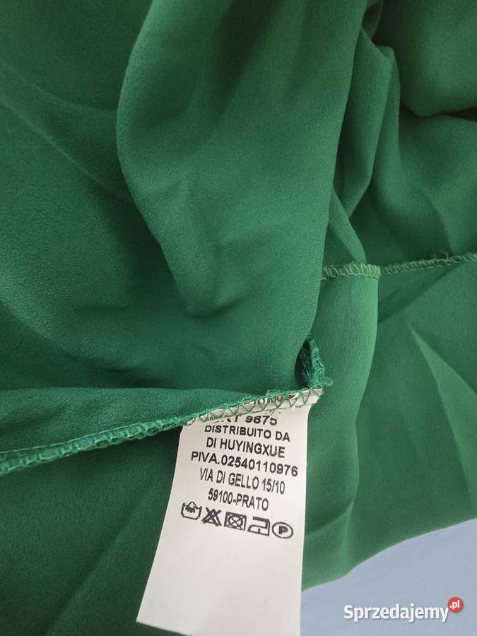 Spódnica letnia długa oversize butelkowa zieleń Krapkowice