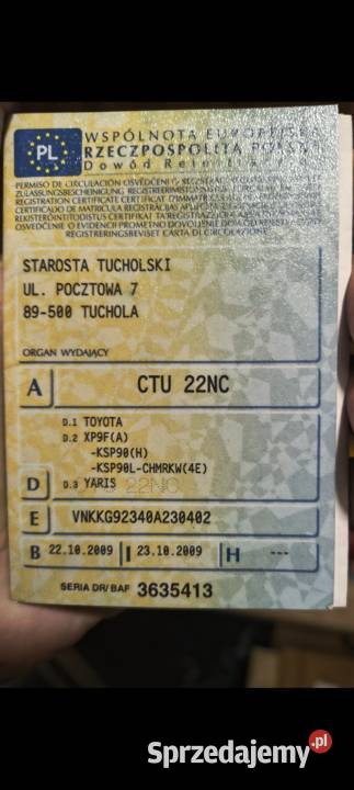 Toyota Yaris 56000km Grudziądz