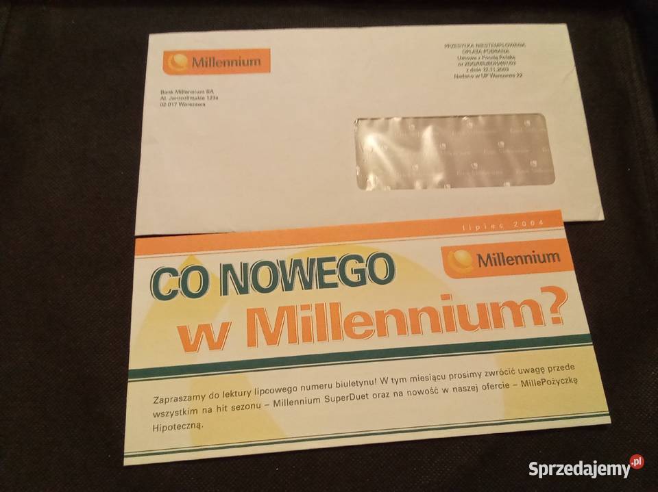 Koperta millenium biuletyn Lipiec 2004 Warszawa