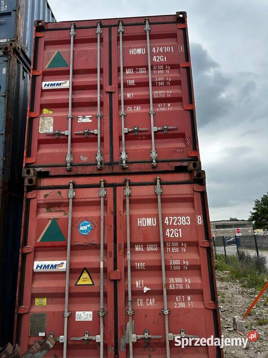 Kontener morski magazynowy budowlany 40 DV 12m wielkopolskie Piła