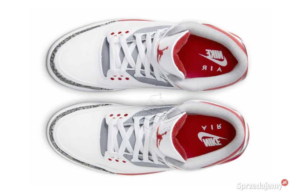 Nike AIR JORDAN 3 Fire Red DN3707160 skóra Sportowe