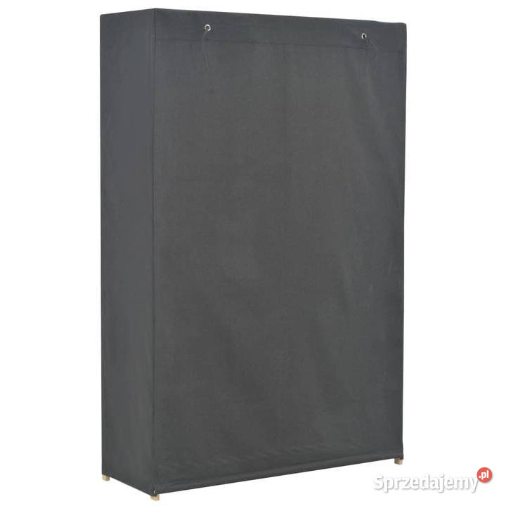 3poziomowa szafa na ubrania szara 110 x 40 x 170