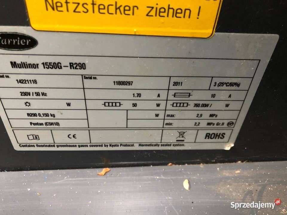 Boneta chłodnicza lodówka sklepowa