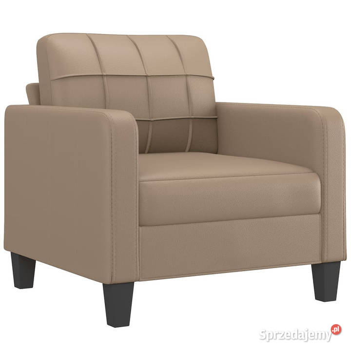 4osobowa sofa z poduszkami cappuccino sztuczna mazowieckie Warszawa