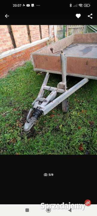 Przyczepa 2 osiowa Rok produkcji 1991 sprzedam