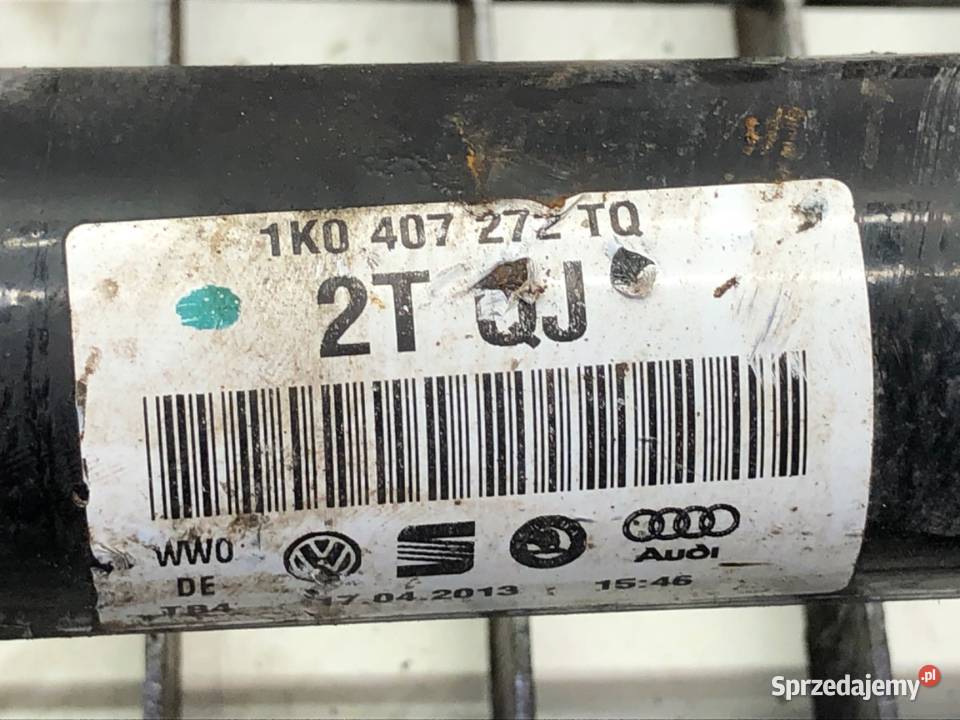 PÓŁOŚ PRAWY PRZÓD VW PASSAT B7 1K0407272TQ 20 osobowe