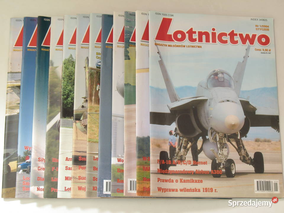 Lotnictwo kompletny rocznik 2004 12 numerów Wojsko i militaria Kraków sprzedam