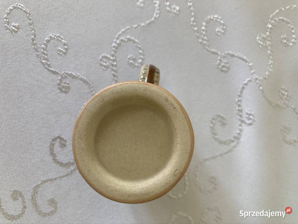 Dekoracyjny Kufel Mini Wypalany Vintage Malowany Czerwionka-Leszczyny