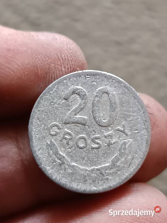 Sprzedam zatarte 20 groszy nie widac daty Chełm