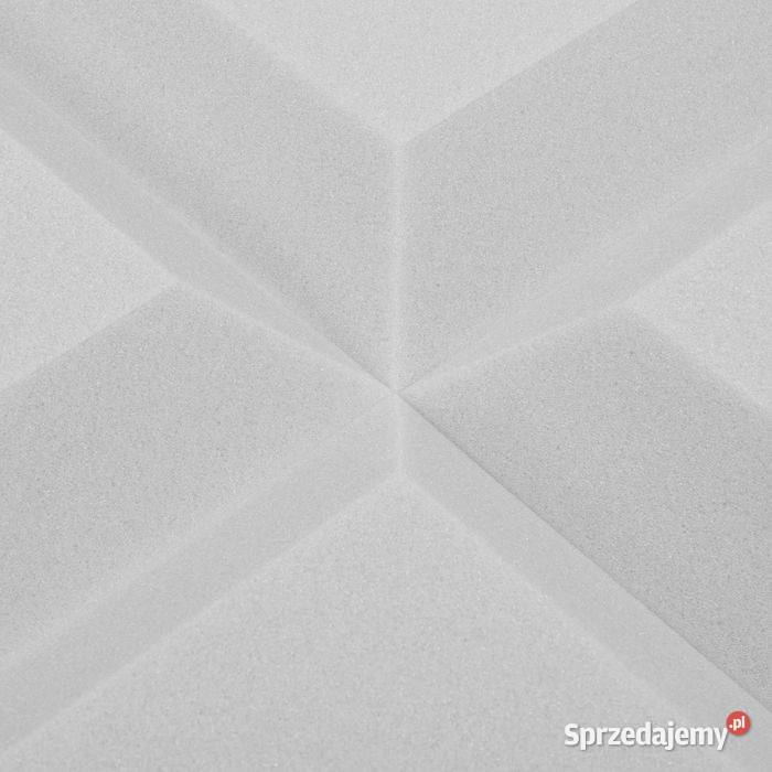 Panele akustyczne ścienne kostki jasnoszare Łąki
