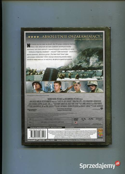 Wielka Kolekcja Wojenna Sztandar chwały Film DVD Szczecin