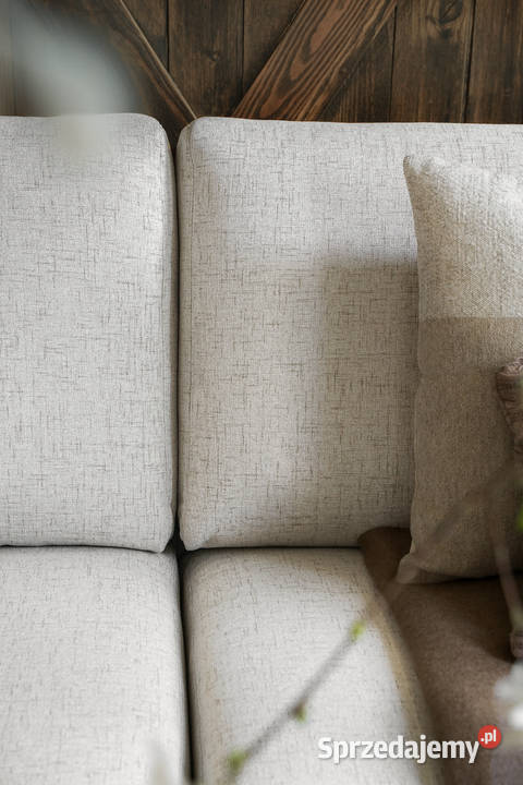 Dwuosobowa sofa rustykalna na kółkach Diana