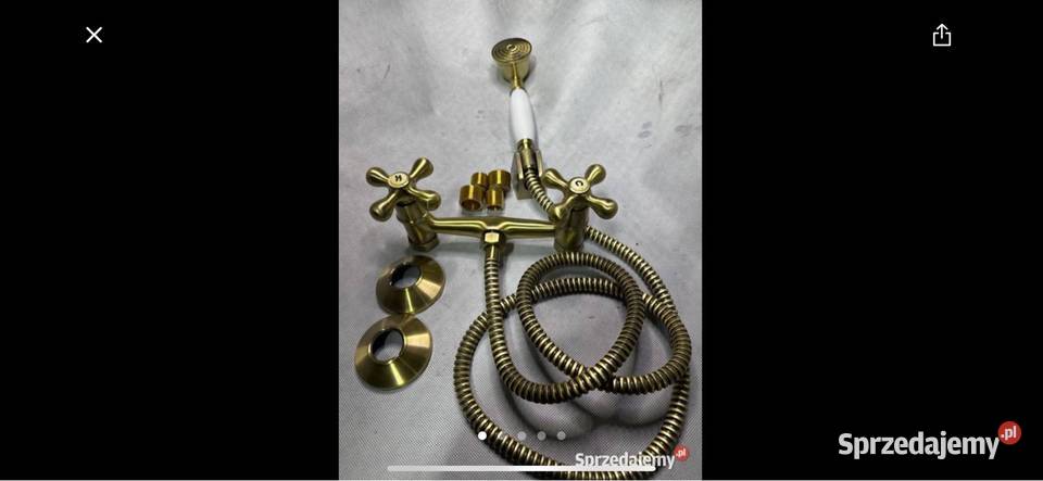 Bateria retro prysznicowa dekoracyjny firmy Gliwice