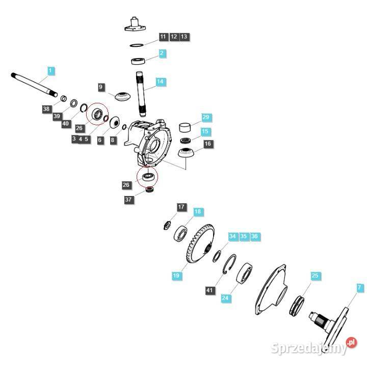 Łożysko zwolnicy A0863070H1 LS Tractor 40012929 Skrzynia biegów