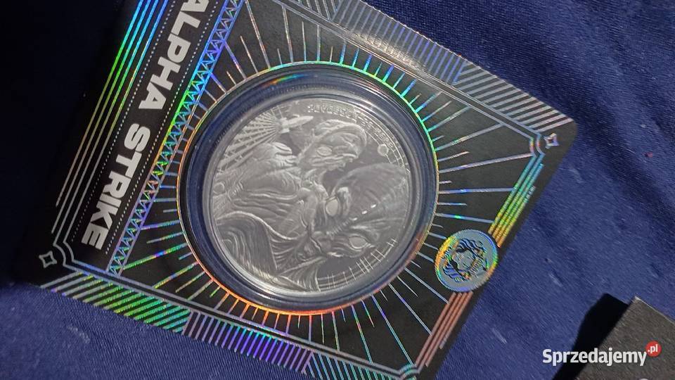 Alien 2023 certilock Alpha Strike Moneta srebrna