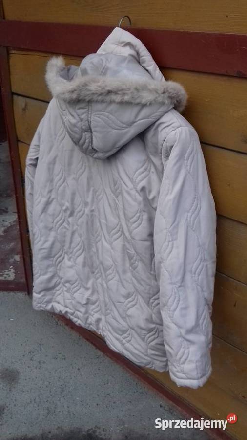 Kurtka damska z kapturem beżowa do sprzedania