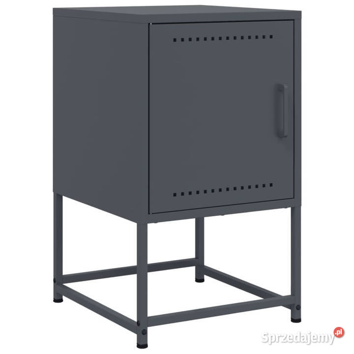 Szafka nocna antracytowa 36x39x605 stal WM846450