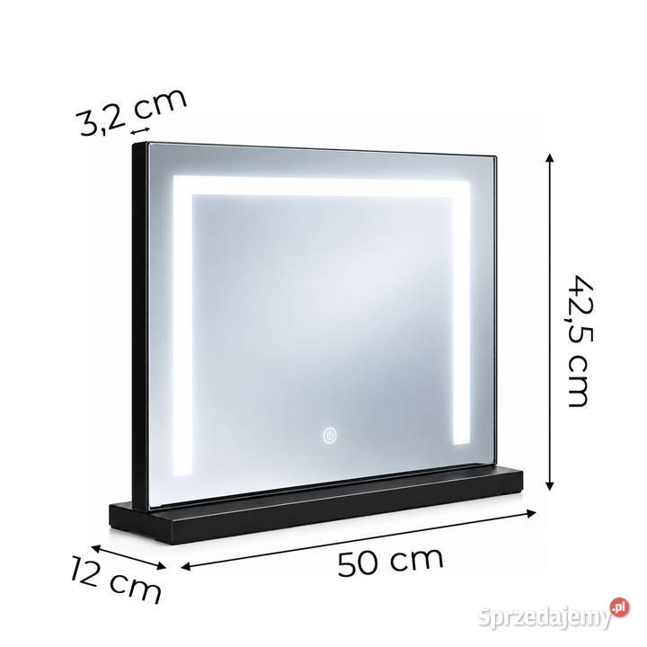 Lustro do makijażu LED ModernHome 50x40 3 barwy