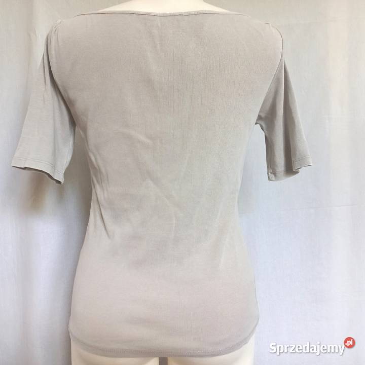 Bluzka beżowa Tshirt Krótki Rękaw r 38 Zara Białystok