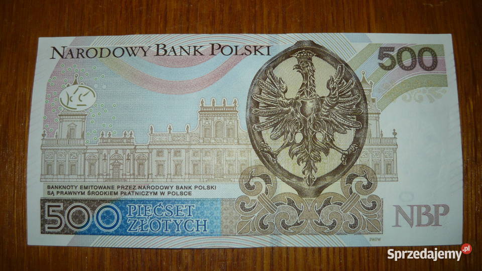 Banknot 500 seria AA 2016 r