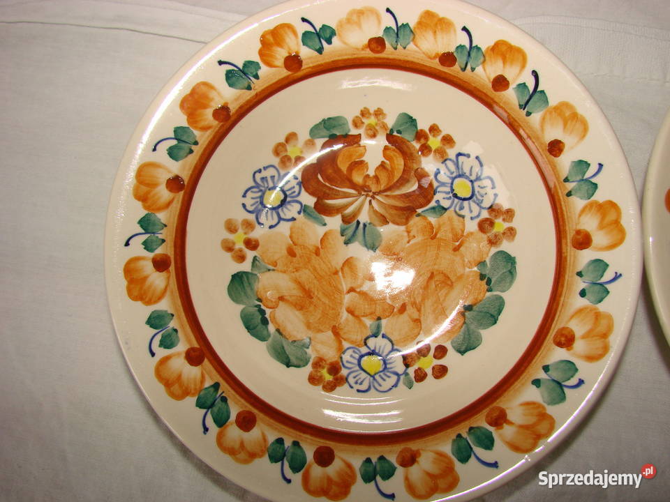 Włocławek fajansowy talerzyk PRL Pruszcz Gdański