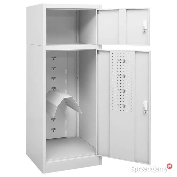 Szafka na siodło jasnoszara 53x53x140 stalowa Warszawa