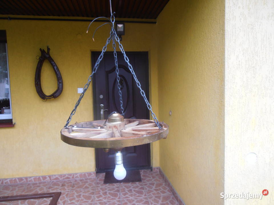 Koło drewniane żyrandol Kielce