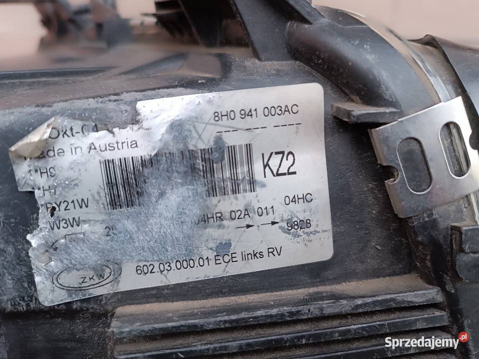 Lampa przednia lewa Audi A4 B6 Cabrio lewe Września sprzedam