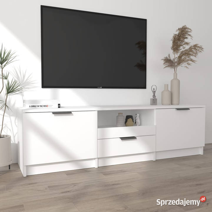 Szafka pod telewizor biała 140x35x40 WM811448 sprzedam