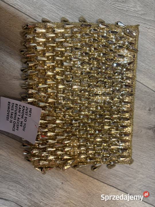 ASOS Design Złota bogato zdobiona torebka Torby i torebki Kraków