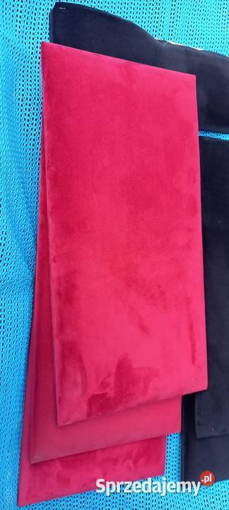 Panele tapicerowane 60x30 czerwone czarne 6 Wykończenie mazowieckie Małkinia Górna sprzedam