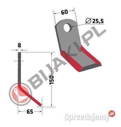 Zestaw noży IND07Z3 zamiast bijaka RM20 do Chmielniki