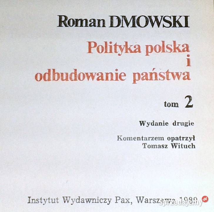 Polityka polska i odbudowanie państwa Tom 2 Chełm sprzedam