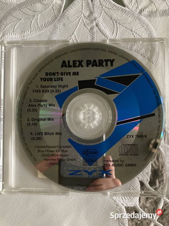 Płyta CD Single Alex Party Dont Give Me Your Czerwionka-Leszczyny