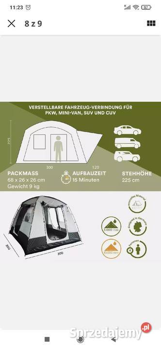 Namiot do SUVa Konin sprzedam