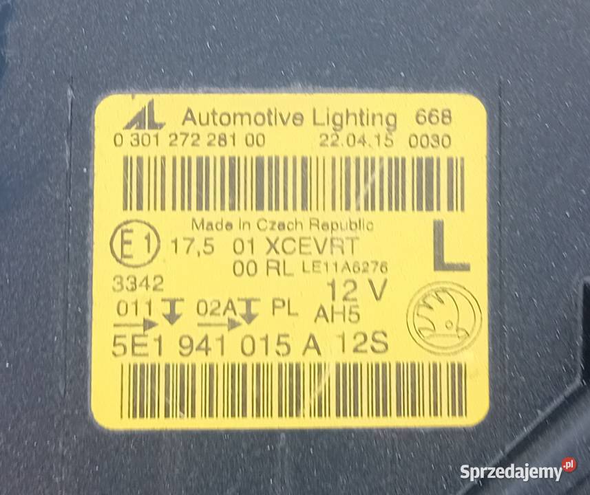 Skoda Octavia III Bixenon reflektor lampa lewy Przeźmierowo