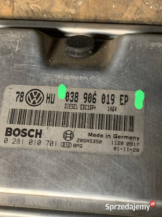 Komputer silnika VOLKSWAGEN 038906019ep Części samochodowe Margonin