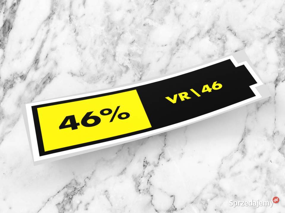Naklejka VR 46 BATERRY 15 x 5 valentino rossi podlaskie