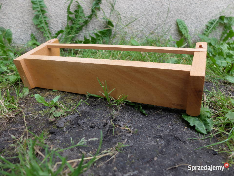 Drewniana wisząca półka 660 odcienie brązowego Kościan sprzedam