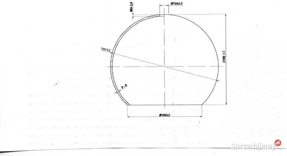 Klosz szklany KULA KULKA FIOLET POŁYSK 15 h13 Warszawa