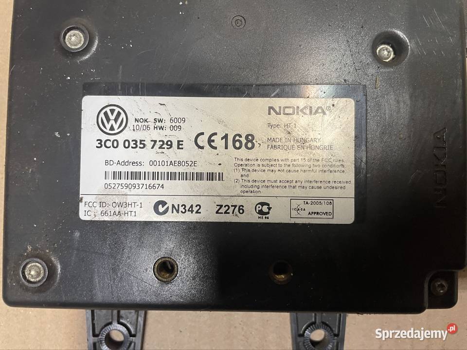 3C0035729 Moduł sterownik Bluetooth vw passat b6 Komputery Szczecin sprzedam
