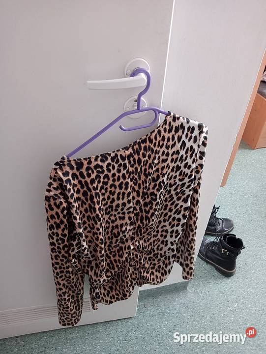 Bluzka z długim rękawem w panterkę 3/4 Białystok sprzedam