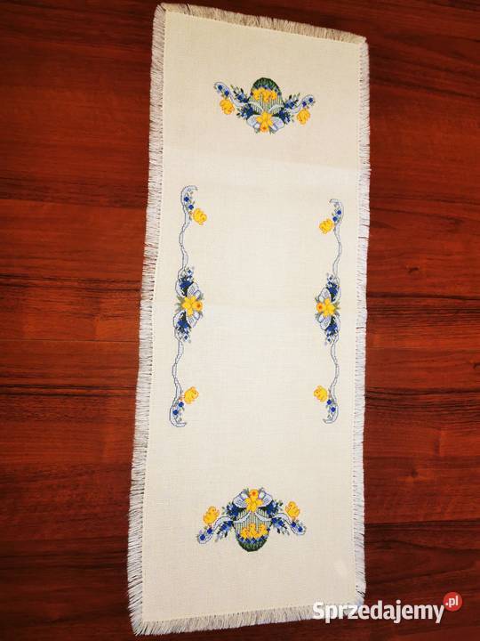 Bieżnik Wielkanocny Tkaniny Wiśniowa